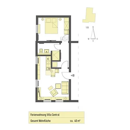 Ferienwohnung Villa Central - Lüttje Nüst-2